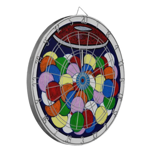Gom Ball-machine Dartbord (Voorkant Links)
