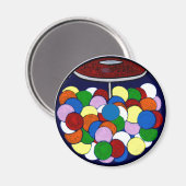 Gom Ball-machine Magneet (Voorkant / Achterkant)
