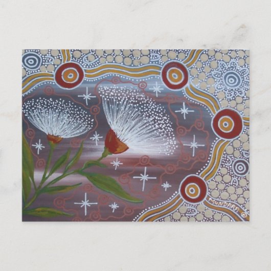 Gom Noten Bloemen Briefkaart (Voorkant)