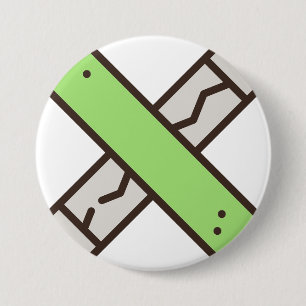 gom ronde button 7,6 cm