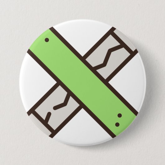 gom ronde button 7,6 cm (Voorkant)