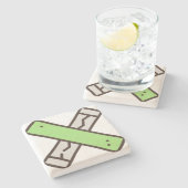 gom stenen onderzetter (Zijkant)