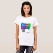 Gombio Neon QR Code Reizen Souvenir T-shirt (Voorkant volledig)