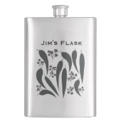 gombladeren en gomnoten heupfles (Voorkant)