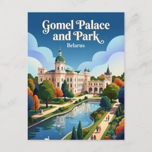 Gomel Paleis en Park Wit-Rusland Briefkaart