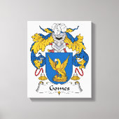 Gomes Family Crest Canvas Afdruk (Voorkant)