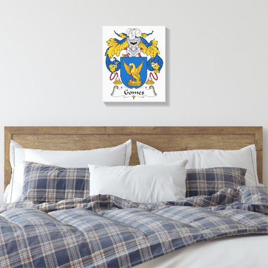 Gomes Family Crest Canvas Afdruk (Insitu (Slaapkamer))