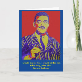 Gomez Addams Addams Family Halloween Blank Card Kaart