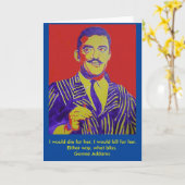 Gomez Addams Addams Family Halloween Blank Card Kaart (Gele Bloem)