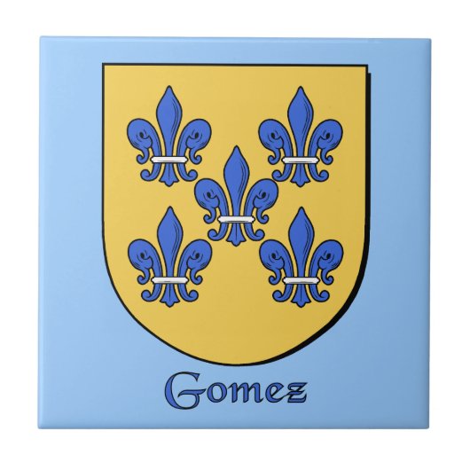 Gomez Family Shield Tegeltje (Voorkant)