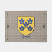 Gomez Historisch Schild op Cobblestone Deurmat (Voorkant)