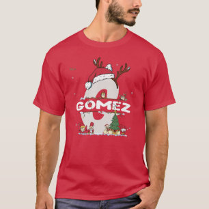Gomez Kerstmis met Gomez Name voor grappige feestd T-shirt