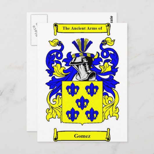 Gomez wapenstilstand briefkaart (Voorkant / Achterkant)