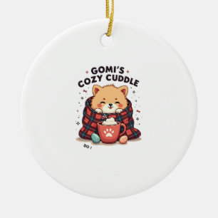 Gomis Cozy Cuddle Vintage Hond Deken Ontwerp Niet Keramisch Ornament
