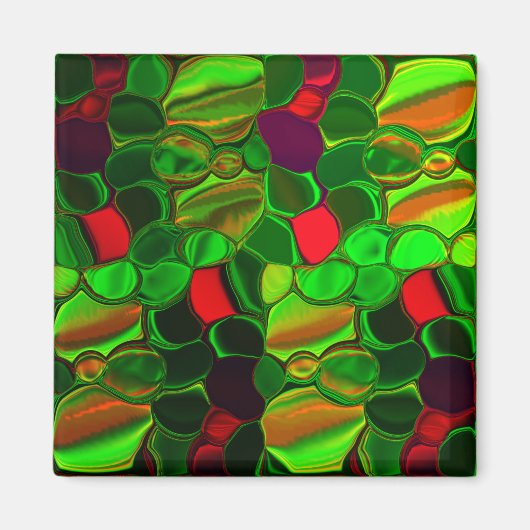 Gomos coloridos com efeito cromado magneet (Voorkant)