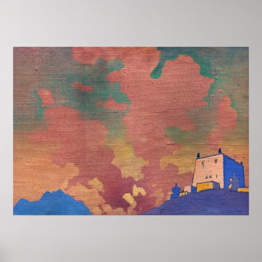 Gompa door Nicholas Roerich Poster (Voorkant)