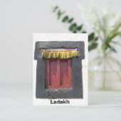 Gompa window, Leh, Ladakh, India Briefkaart (Staand voorkant)