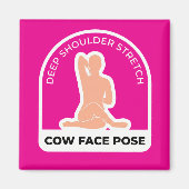 Gomukhasana Cow Face Pose • Deep Shoulder Stretch  Magneet (Voorkant)