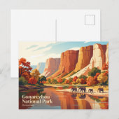 Gonarezhou Nationaal Park Zimbabwe Briefkaart (Voorkant / Achterkant)