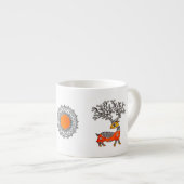 Gond Folk Art Espresso Mok (Voorkant rechts)
