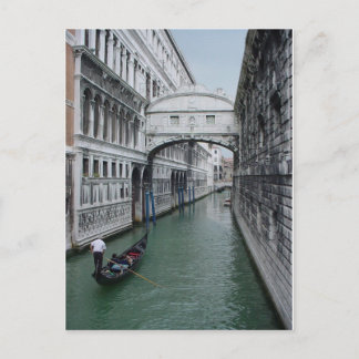 Gondalier aan de Brug van de Sighs Briefkaart
