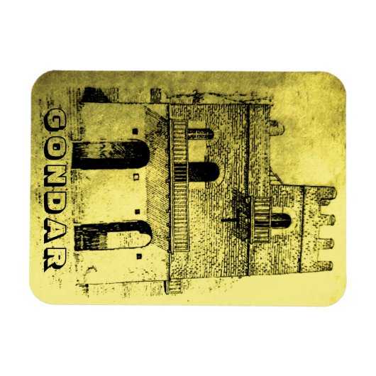 Gondar Ethiopia Magneet (Horizontaal)