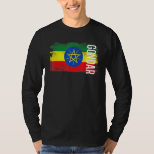 Gondar Ethiopia vlag voor Ethiopische Mannen Vrouw T-shirt