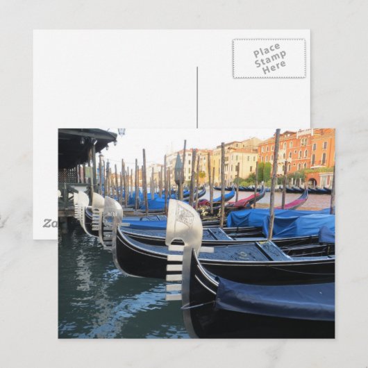 Gondel, gondels! briefkaart (Voorkant / Achterkant)