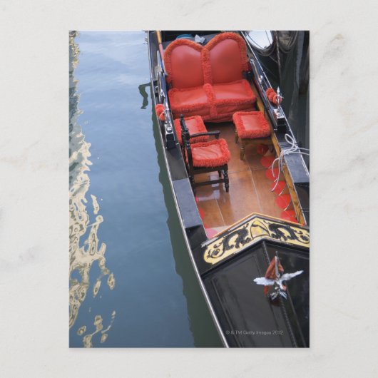 Gondel Venetië Italië Briefkaart (Voorkant)