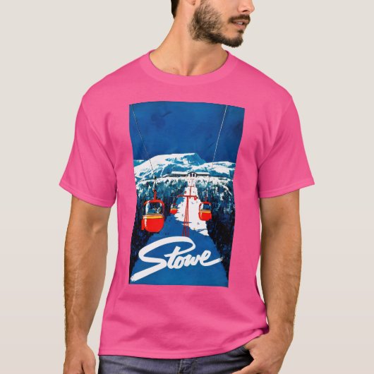 gondel winterreis ski-Poster T-shirt (Voorkant)