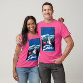 gondel winterreis ski-Poster T-shirt (Unisex)