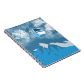 Gondelrit | Skigebied Winter Schilderij Notitieboek (Rechterzijde)