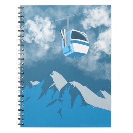 Gondelrit | Skigebied Winter Schilderij Notitieboek