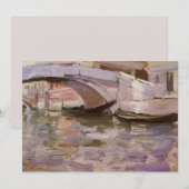 Gondels door John Singer Sargent, Impressionisme K (Voorkant / Achterkant)
