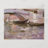 Gondels door John Singer Sargent, Impressionisme K Briefkaart (Voorkant)