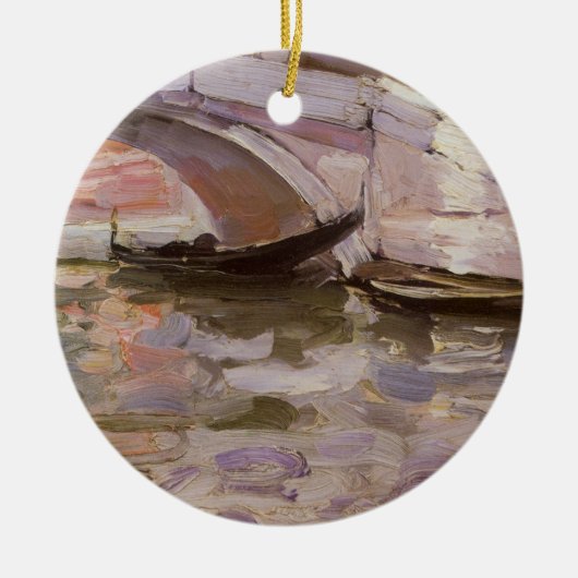 Gondels door John Singer Sargent, Impressionisme K Keramisch Ornament (Voorkant)