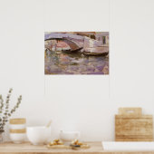 Gondels door John Singer Sargent, Impressionisme K Poster (Keuken)