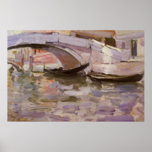 Gondels door John Singer Sargent, Impressionisme K Poster