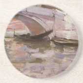 Gondels door John Singer Sargent, Impressionisme K Zandsteen Onderzetter (Voorkant)