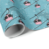 Gondels in een sneeuwstorm cadeaupapier (Rol Hoek)