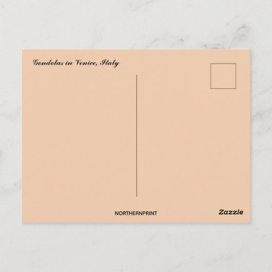 Gondels in Vence Italië Briefkaart (Achterkant)