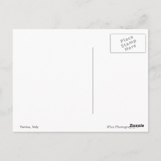 Gondels in Venetië in zwart-wit Briefkaart (Achterkant)