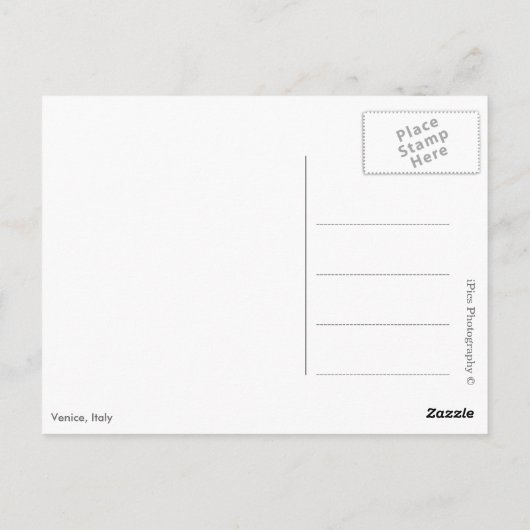 Gondels in Venetië in zwart-wit Briefkaart (Achterkant)