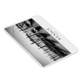 Gondels in Venetië in zwart-wit Magneet (Rechterzijde)