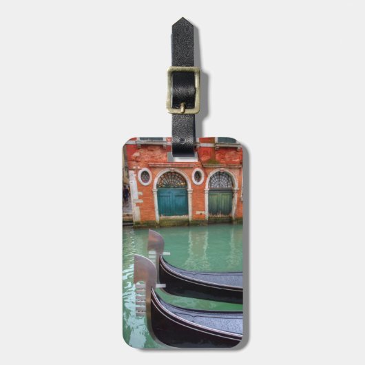 Gondels op het Grand Canal, Venetië Bagagelabel (Voorkant verticaal)