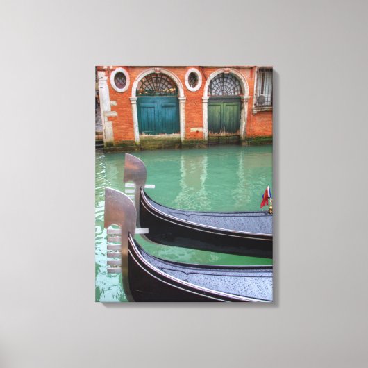 Gondels op het Grand Canal, Venetië Canvas Afdruk (Voorkant)