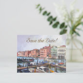 Gondels Save-the-Date Kaarten (Staand voorkant)