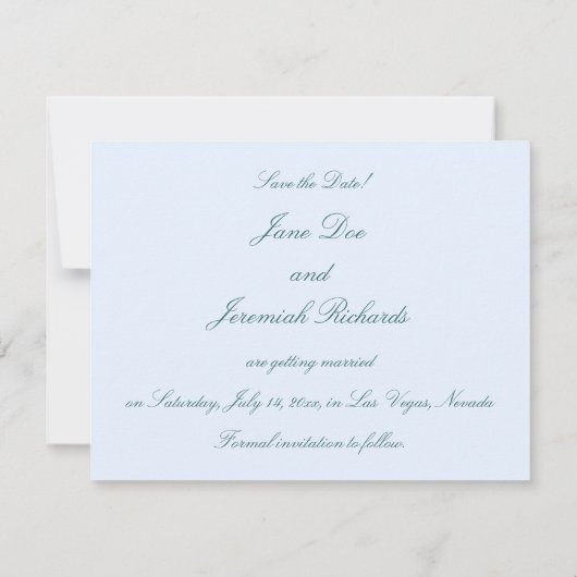 Gondels Save-the-Date Kaarten (Achterkant)