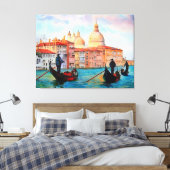 Gondels van Venetië Canvas Afdruk (Insitu (Slaapkamer))