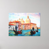 Gondels van Venetië Canvas Afdruk (Voorkant)